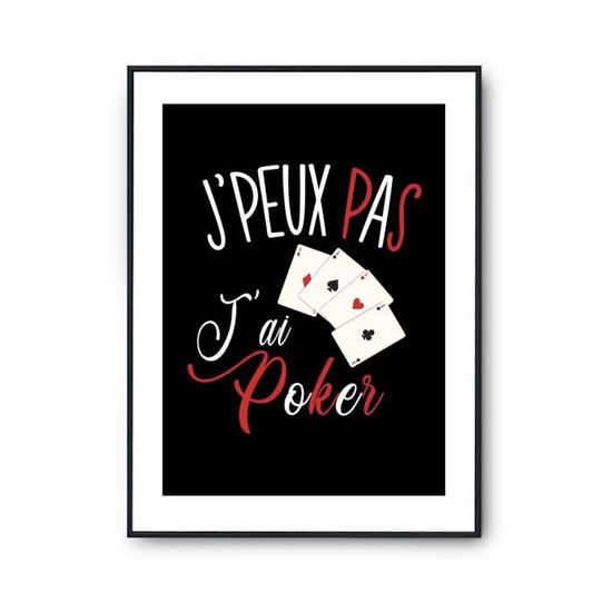Planetee Affiche Echec et mat j'peux pas Blanc Premium A4 | Poster Tableau Humour pour décoration murale qualité papier Premium Planetee Affiche Echec et mat j'peux pas Blanc Premium A4 | Poster Tableau Humour pour décoration murale qualité papier Premium