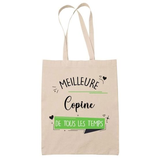 Tote Bag 'Bichette Irremplaçable' - Cadeau Parfait Pour Elle : Saint-Valentin, Anniversaire, Noël - Sac Cabas Réutilisable Et Personnalisé - 12