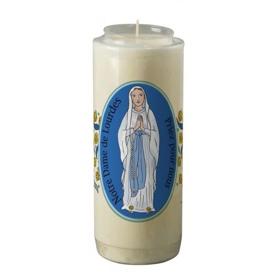 Bougie de Cimetière Notre Dame de Lourdes