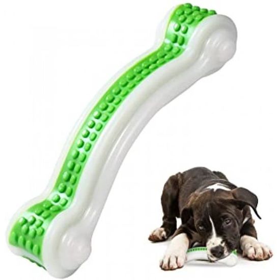 jouet à mâcher pour chien - jouet indestructible - os à mâcher pour chiots et chiots - soin dentaire - brosse à dents pour chiens