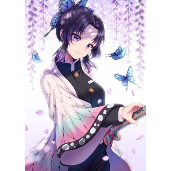 Diamond Painting 5D DIY Eren Jaeger L'Attaque Des Titans – Kit Complet 30x40 Cm, Broderie Diamant Salon Chambre Décoration Manga