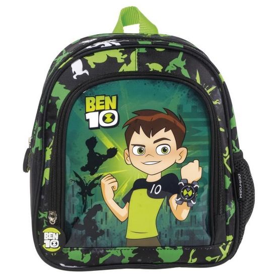 Ben 10 Sac a Dos Junior Cartable Ecole Maternelle Loisirs extrascolaires Sport Ben10 Vert Multicolore Cdiscount Bagagerie Maroquinerie