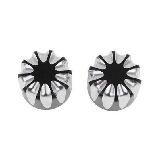 Capuchons Boulons Essieu Avant CNC Pour Harley Davidson | Chrome | Aluminium | Pour Touring, Softail, Sportster