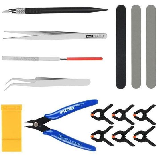 Kit 27 Outils Modélisme Gundam - Boîte Complète Pour Assemblage Et Réparation