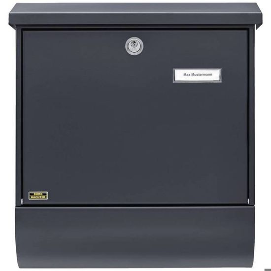 Burg-Wächter Vario 86720 Si Steel Mailbox Set With Newspaper Box - Silver, Made In Germany - View #3