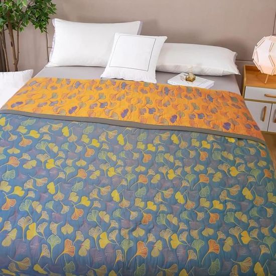 Odot Couvre Lit Matelassée, 3D Cheval Imprimé Couvre-lit d'été Réversible Doux Microfiber Couverture Dessus de Lit Courtepointe pour lit Simple ou lit Double (220x240cm,Troupeau de Chevaux