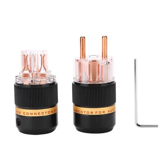 Bornes Haut-parleur Banane Femelle En Cuivre Pur - Connecteur Ampli Pour Système Audio Maison