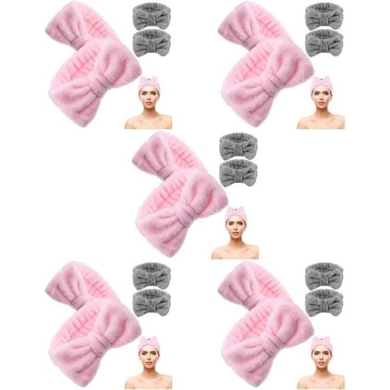 Bandeau Élastique Amarte Pour Soins Du Visage – Douche, Maquillage, Spa – Neuf