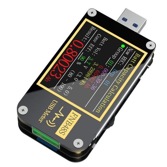 Testeur Décharge USB 35W - Contrôle Tension Courant Capacité - Écran LCD - Dissipateur Thermique - 4-30V