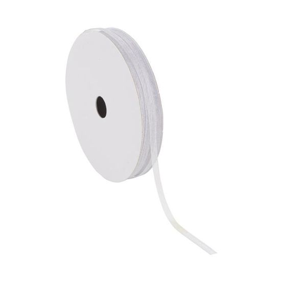 Ruban Organza Argenté 3 Mm - 10 Mètres, Idéal Pour Créations Perles Et Accessoires