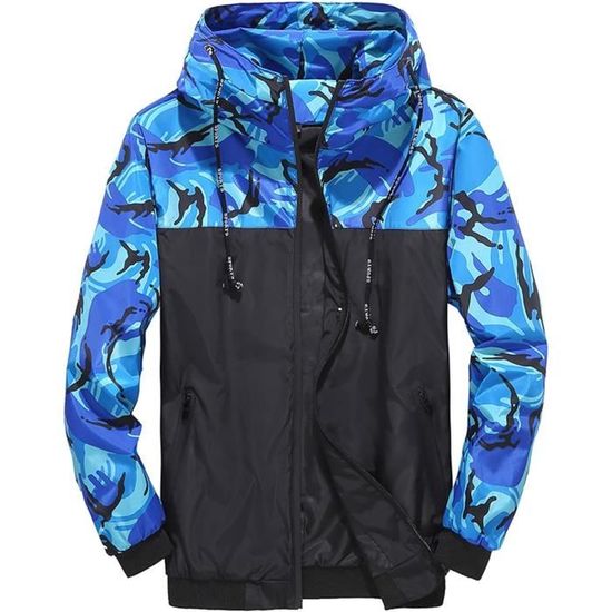 Veste Homme Imperméable Coupe-Vent Légère - Softshell Multisaison (Vert, Beige, Noir)
