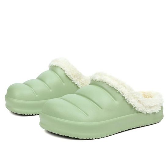 Pantoufles D'hiver Motif Vache - Chaussons Doux Et Chauds En Fausse Fourrure, Semelle Antidérapante - Pour Femme Et Homme