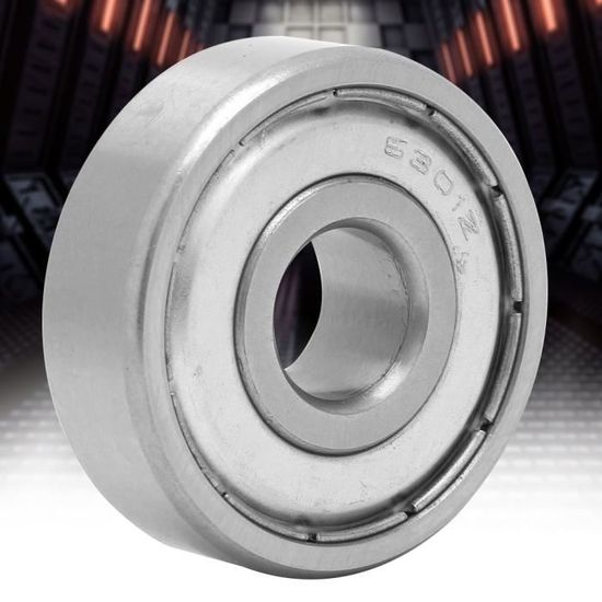 Roulements à Billes à Gorge Profonde 6001ZZ - Lot De 4 - 12x28x8 Mm, Double Scellé Métal - Pour Machines, Moteurs