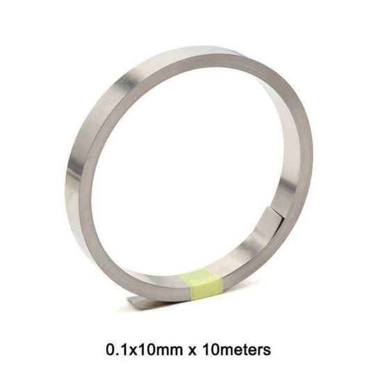 Rouleau Ruban Nickel 0.15x8mm - 10 Mètres, Pour Soudure De Batteries Lithium, Conducteur, Facile à Couper