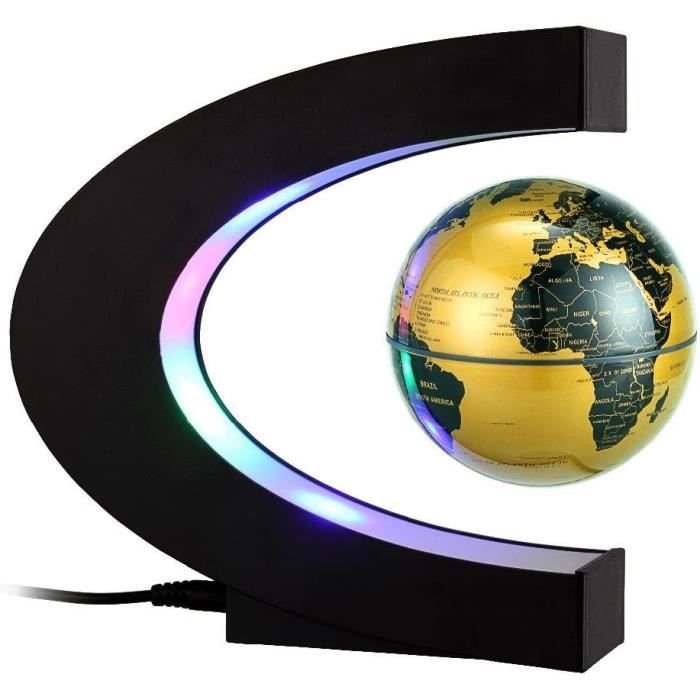 Globe Levitation Magnétique, Globe Terrestre Lumineux Interactif Gadget ...