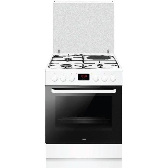 amica - cuisinière mixte a 65l 4 feux blanc - acm3506b