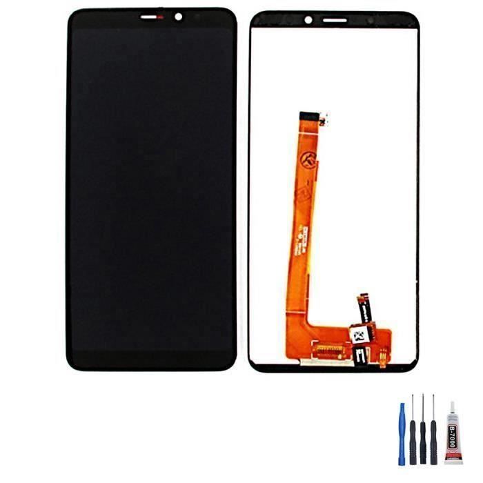 Ecran Lcd Et Tactile Noir De Remplacement Pour Wiko View Xl