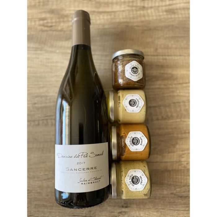 Coffret apéritif 1 bouteille de Sancerre 2017 & 4 tartinades sallées