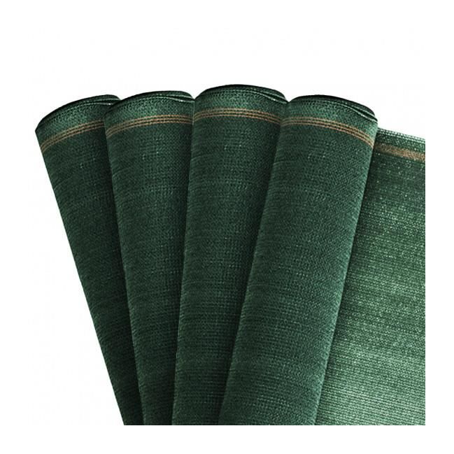 Lot de 4 rouleaux 10ML de Brise vue Toile Renforcée (total 40ML) - Couleur - Vert 6005, Hauteur - Ht 1m50