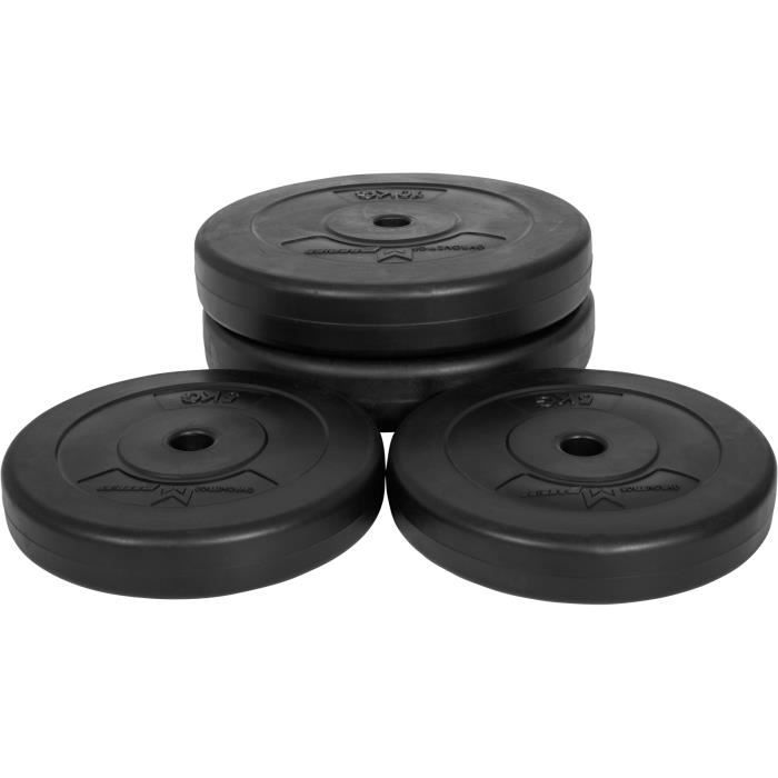 Gyronetics E-Series Lot de 4 disques poids total 30kg (26mm) GN013