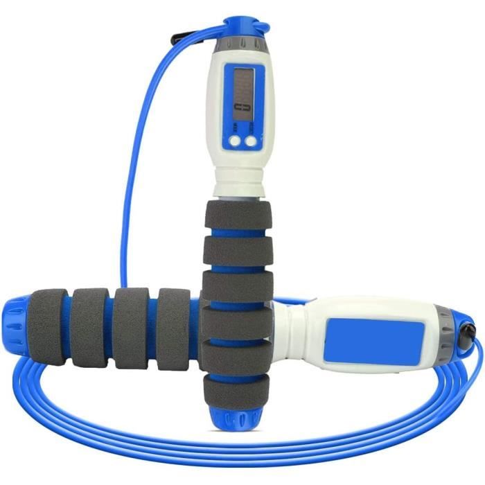 KATELUO Cordes à Sauter sans Corde,Corde à Sauter avec Compteur, Corde à Sauter Crossfit, Corde à Sau304