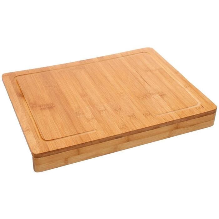 PLANCHE A DECOUPER PEGANE Planche agrave deacutecouper avec Rebord en Bambou Coloris Naturel Dim L 45 x l 345 cm470