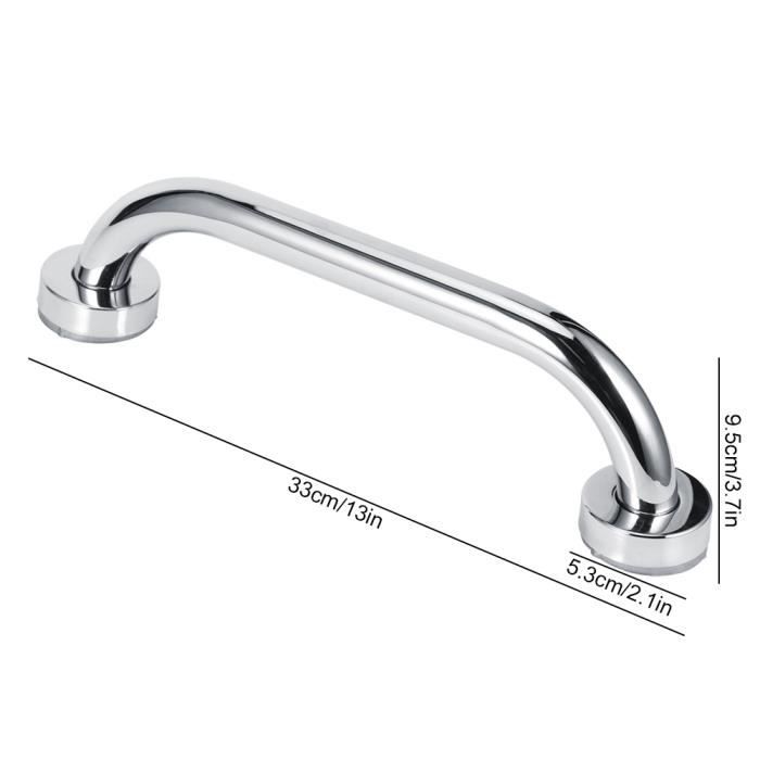 Qutianshop® 33cm Barre de Main de Baignoire en Acier Inoxydable Accoudoir à Poignée Antidérapante pour Enfants Personnes Âgées #127