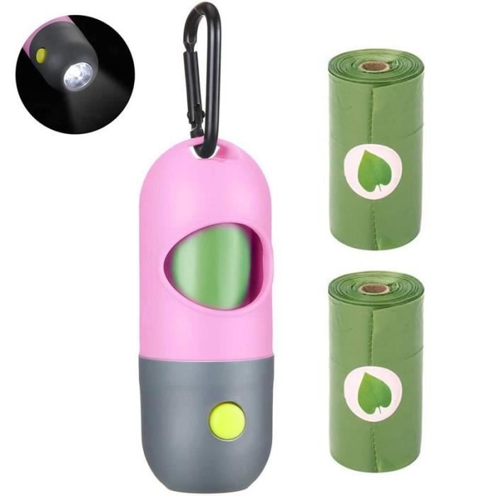 Ramasse crotte,LED Chien Merde Sacs de Ramassage Accessoires Pour animaux de compagnie produits chien caca sac Sacs De -A