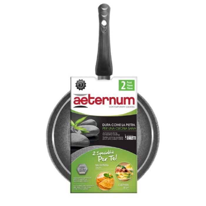 Crêpière 28cm + Wok 28cm induction Salsa Pasta Bialet