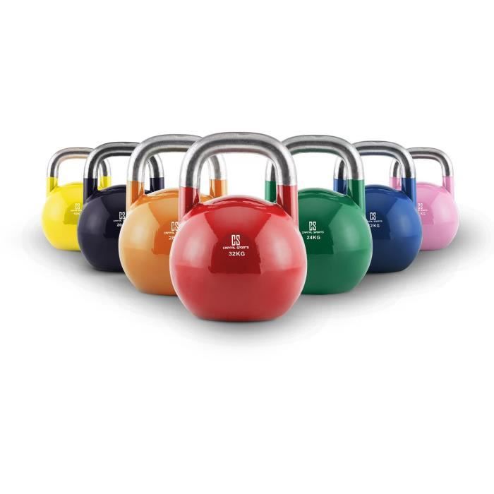 Capital Sports Compket Set Competition Kettlebell 7 haltères acier