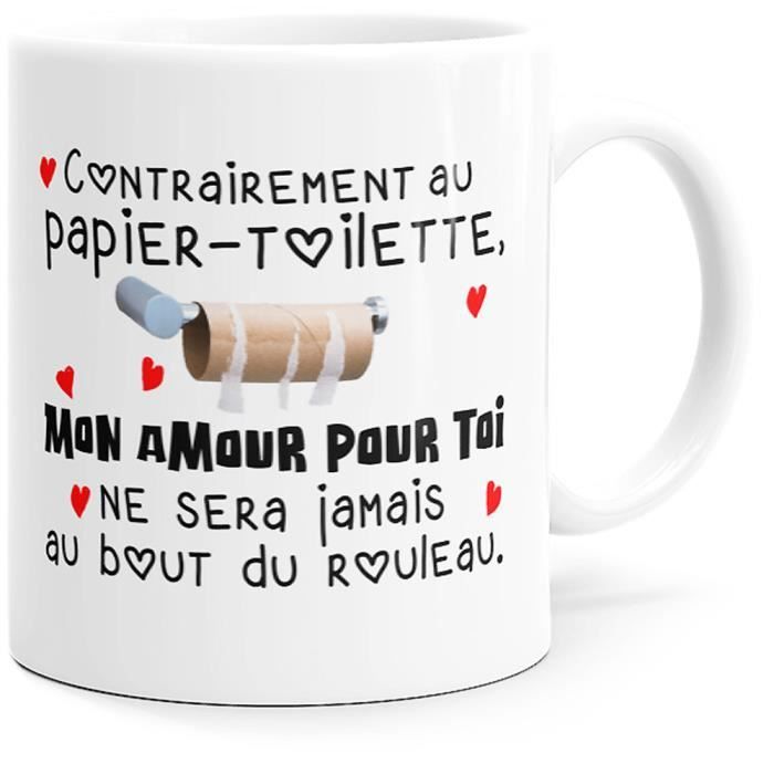 Mug Mon Amour pour Toi Tasse Message Humour drôle. Idée Cadeau Original Ami Femme Homme Anniversaire St Valentin Noël.