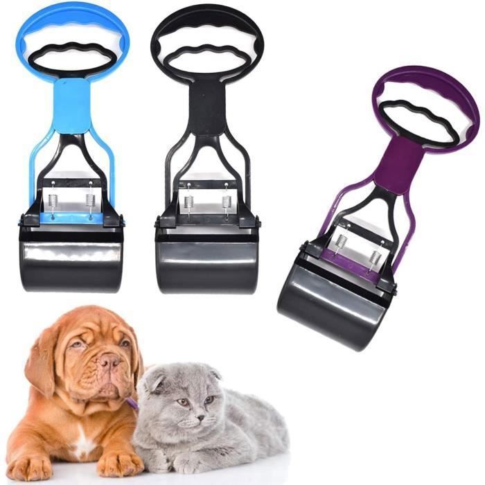 3 Pièces Pelle Ramasse Crottes Portable Pelle à Déjections Canines Pet Pooper Scoopers pour Extérieur/Intérieur Chien et Chat Animal
