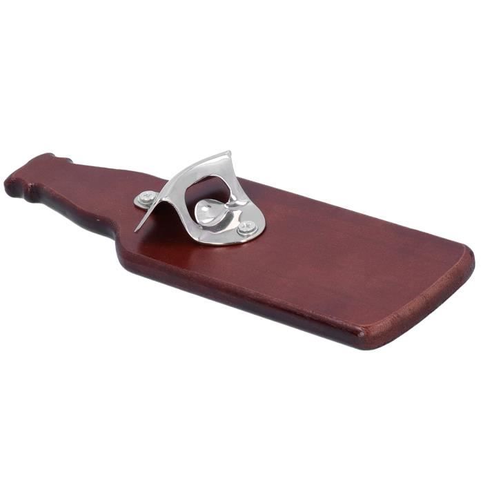 Drfeify Ouvre-bière Ouvre-bouteille en Bois Composite Aimant Ouvre-bouteille de Bière Forme de Bouteille pour Restaurants Bars