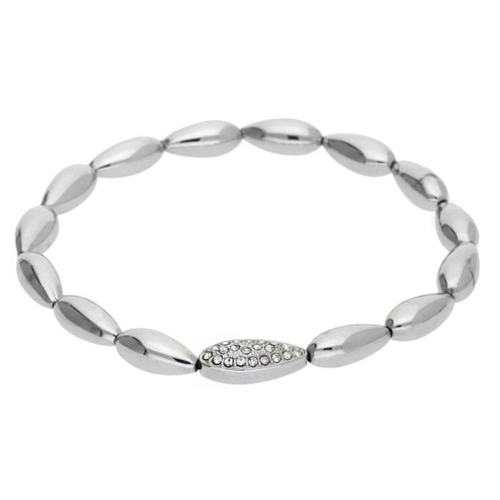 Esprit Femmes Stretch-Bracelet Acier inoxydable Argent ESBR11879A165