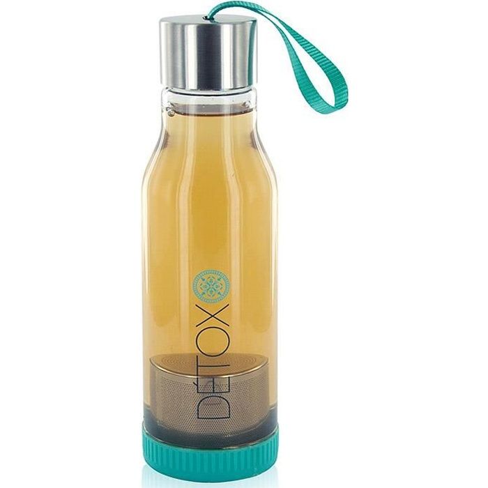 Bouteille Détox Infuseur à Thé 500 ml - Bleu