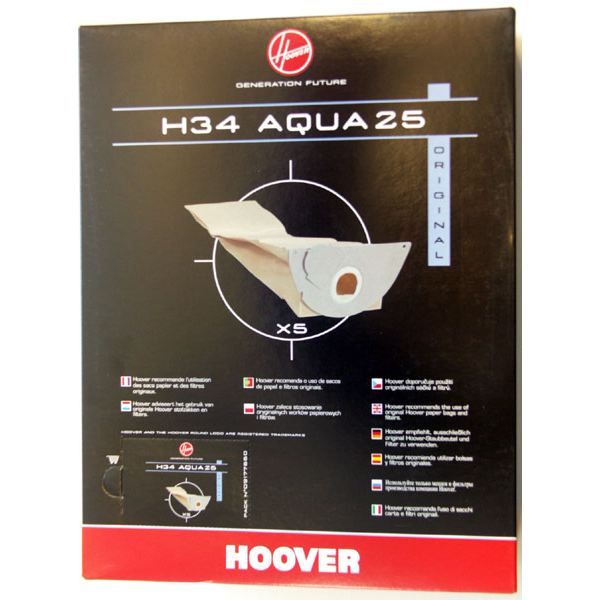 HOOVER H34 - 5 sacs aspirateurs HOOVER Origine H34