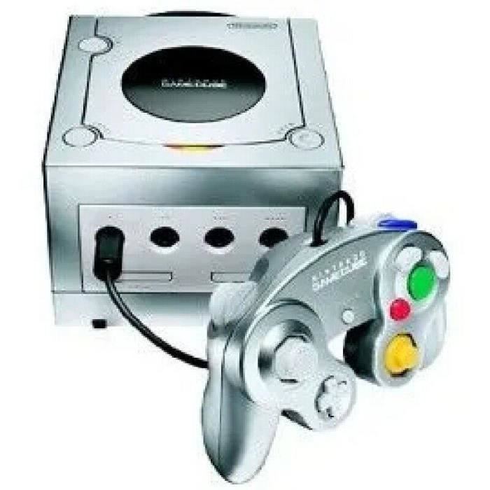 Console Nintendo Platine(silver) Noire + 1 manette officiel Grise Nintendo + 1 carte mémoire