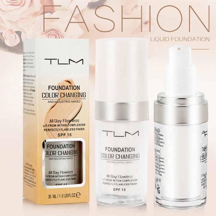 TLM Base de maquillage perfect Peau Tone Foundation Nude Correcteur de couverture liquide hydratant pour le visage