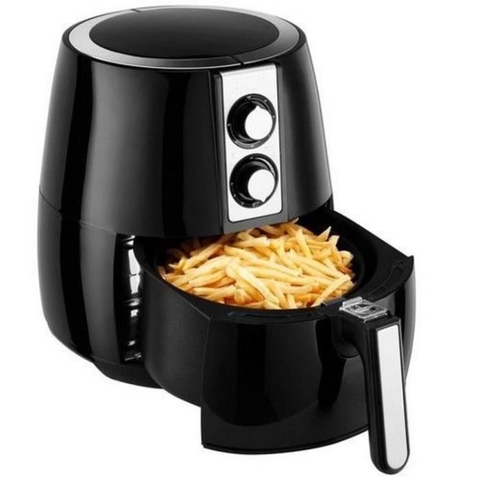 FRITEUSE ELECTRIQUE SANS HUILE MULTIFONCTION AIR CHAUD PULSE GRILL 1400W CUISSON SAINE