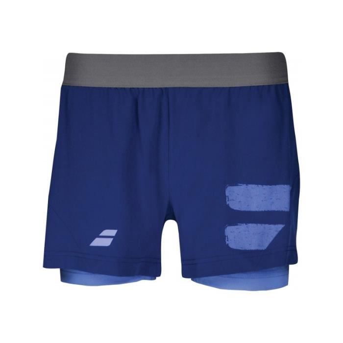 Short BABOLAT Femme Short Perfomance Bleu PE 2018