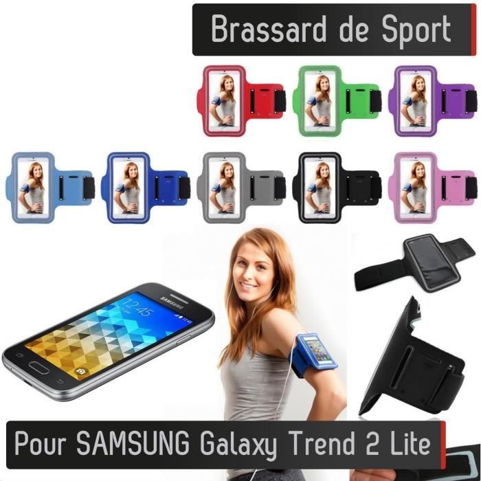 Brassard Sport Samsung Galaxy Trend 2 Lite (GRIS) Etui Housse Protection Couleurs