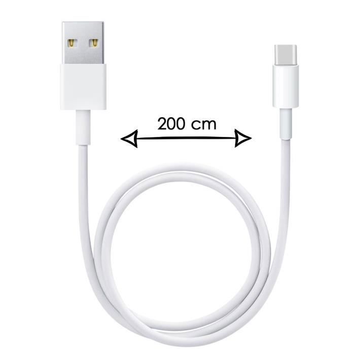 Câble Type C pour Konrow Must 2 Mètres Charge Rapide - Câble de Recharge-Synchronisation Rapide Transfert de données