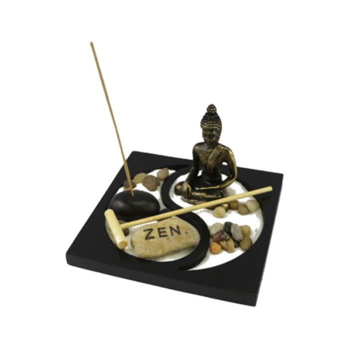 1 pc Statue de Bouddha Décoration Décorative Mini Zen Boîte De Sable Plateau Table pour la Maison STATUE - STATUETTE