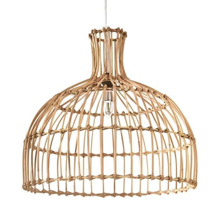 Suspension Chicas en rotin naturel