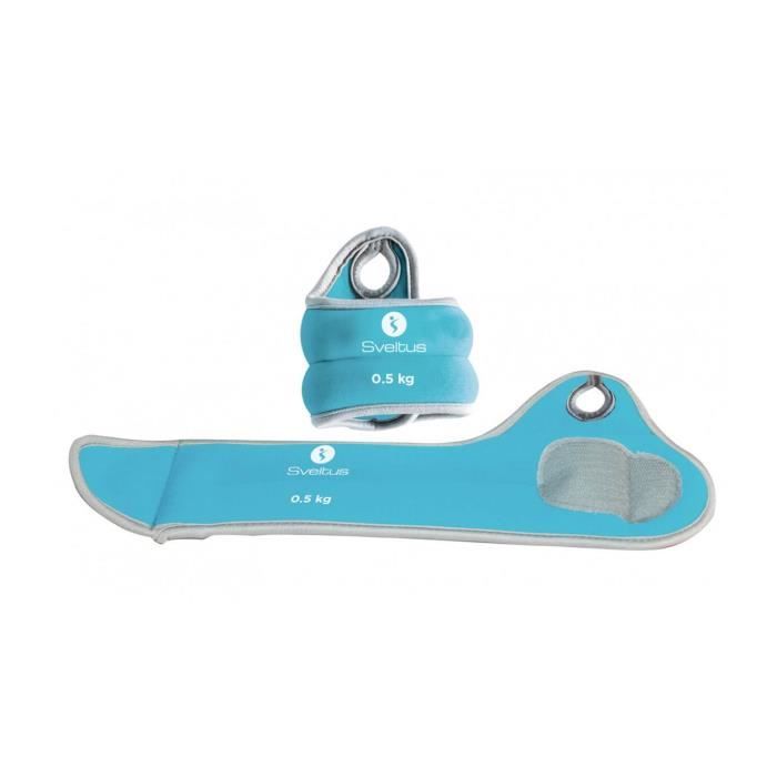Bracelets lestés poignets Sveltus 500gr (x2) - bleu - TU Training
