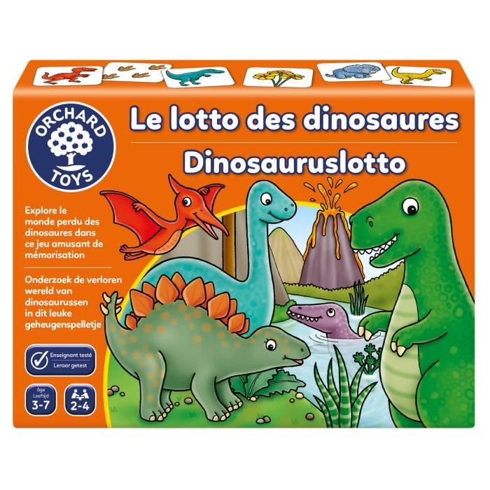 CARTE DE JEU - Le lotto des dinosaures