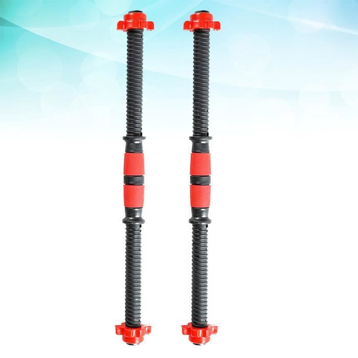 2 pcs Barres D'haltères Durable Barbell Poignée Haltère Haltères pour Sport Gym Formation Entraînement BARRE - HALTERE - POIDS