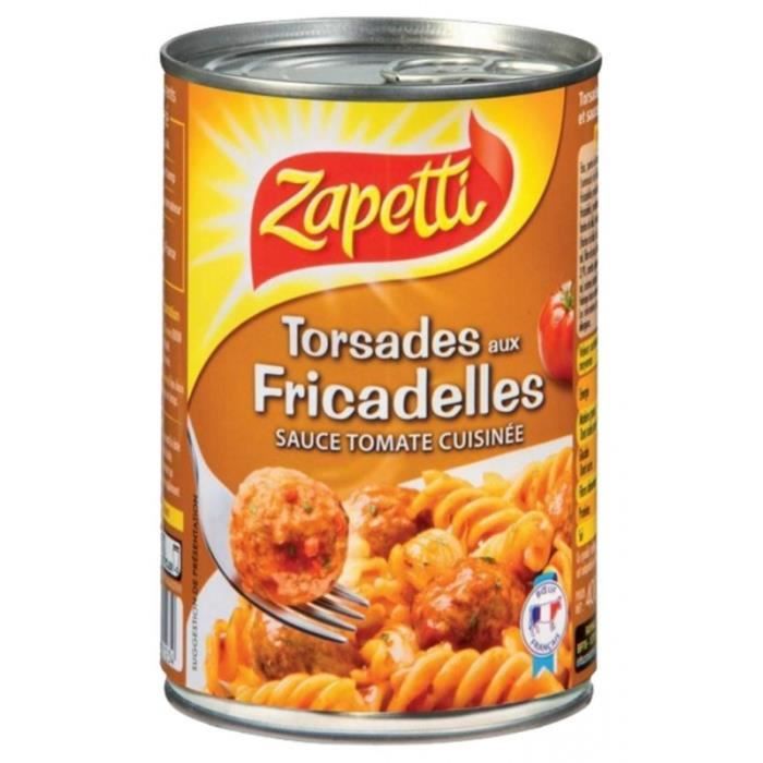 Zapetti Torsades Aux Fricadelles 400g (lot de 6)
