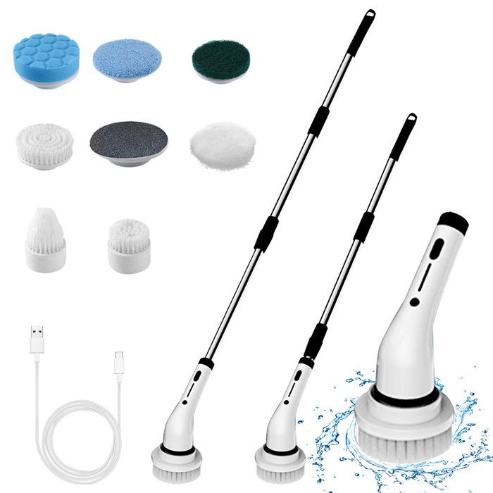 Generic Brosse De Nettoyage électrique Sans Fil 9 En 1 Rechargeable - Prix pas cher | CI