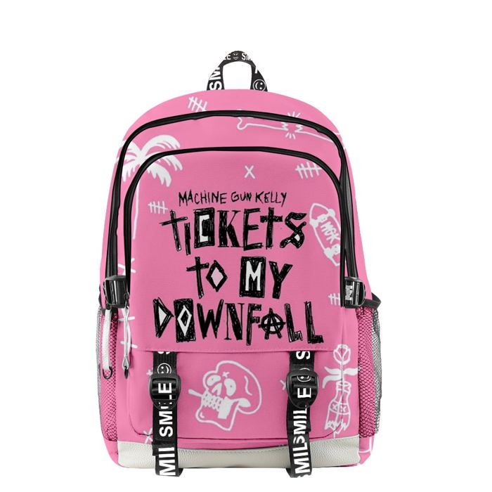 Machine Gun Kelly MGK Merch sac à dos en tissu Multi fermeture éclair